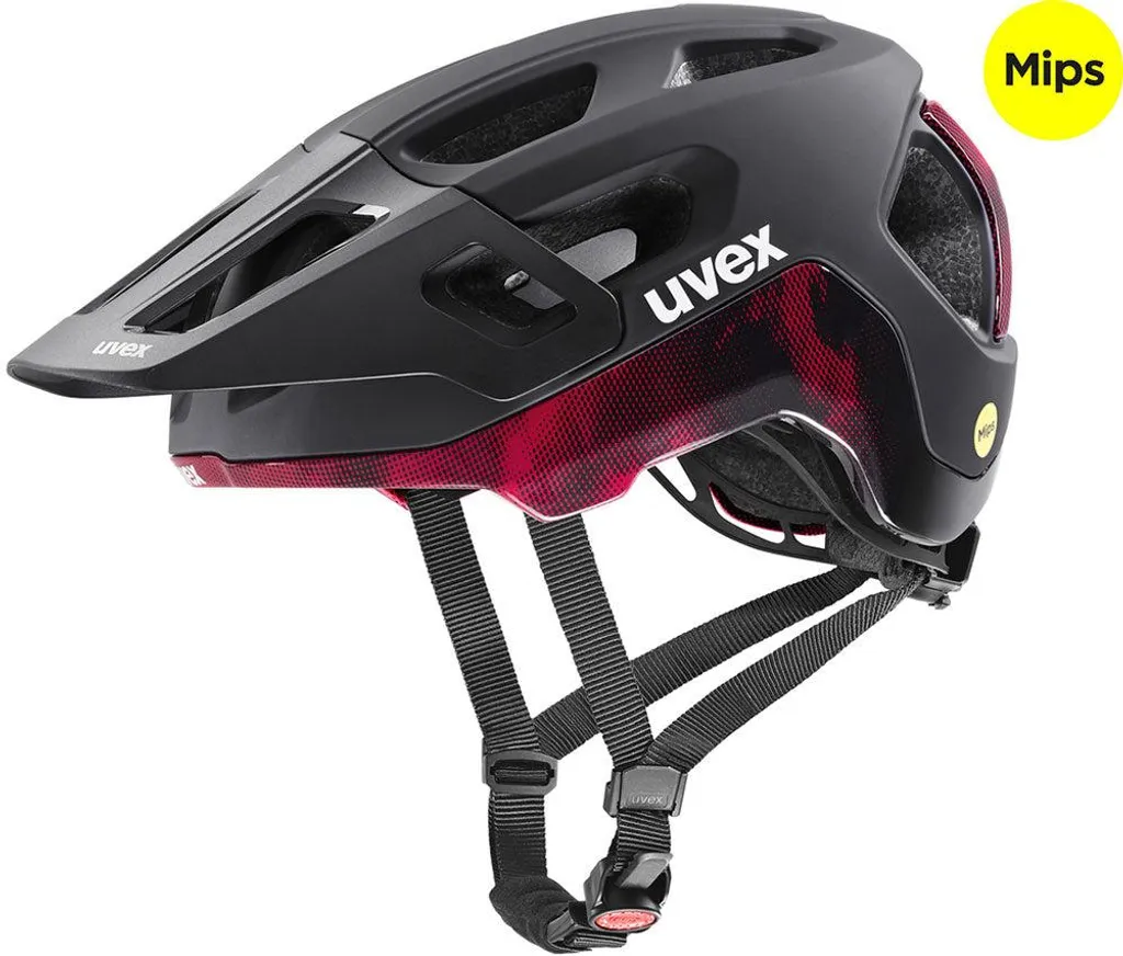 Casque de VTT Uvex React Mips polyvalent avec ventilation et visière réglable