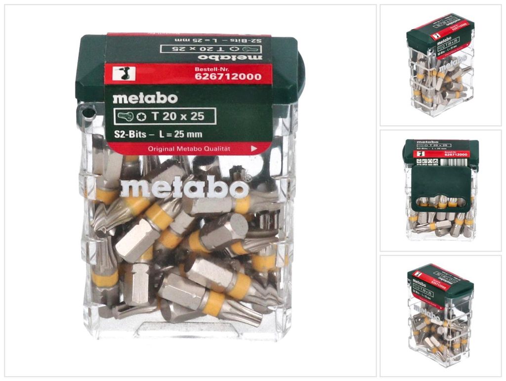 Metabo 626712000, Vrtačka, Sada vrtáků, Nerezová ocel, 25 Obrázek produktu 
