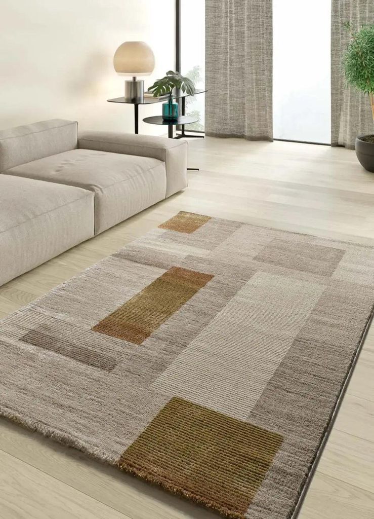 ATTICGO Kurzflorteppich MELFI Geometrisch in Mehrfarbig, 80x150 cm