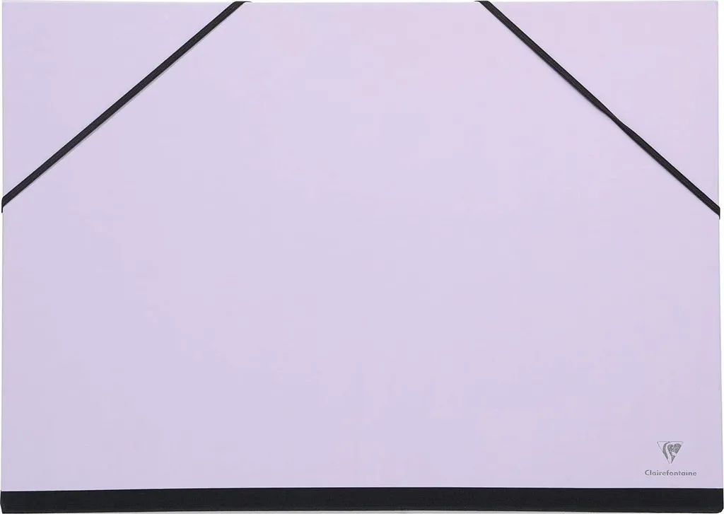 Carton à dessin violet haute performance avec fermeture élastique