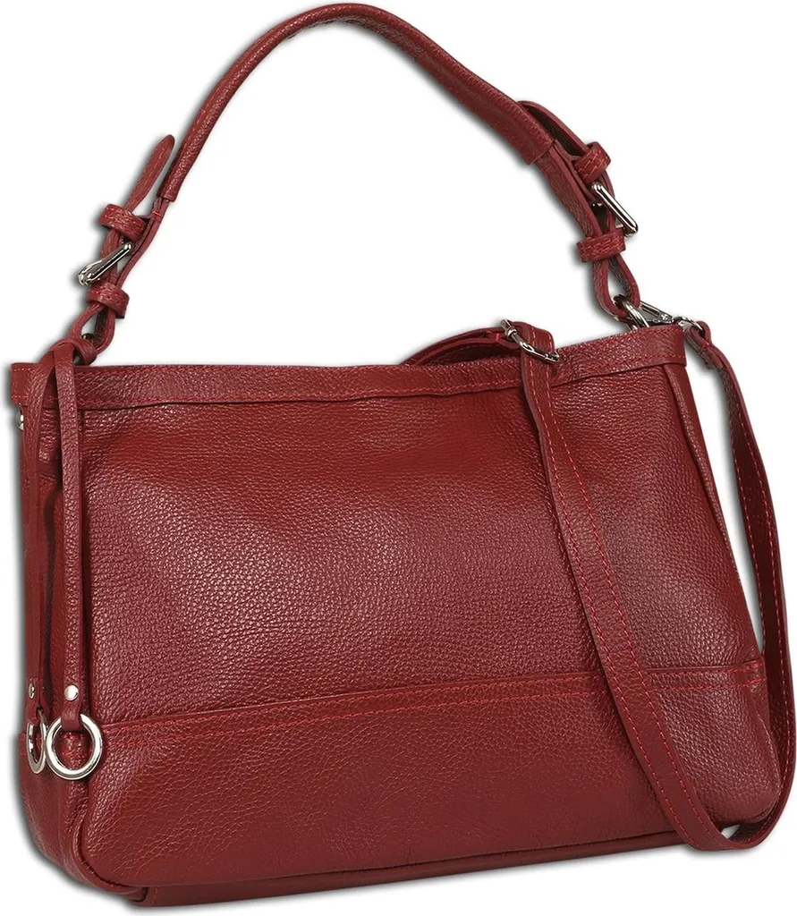 Toscanto Borsa a Tracolla Donna in Pelle Rosso Scuro OTT176SD6 | Vera Pelle