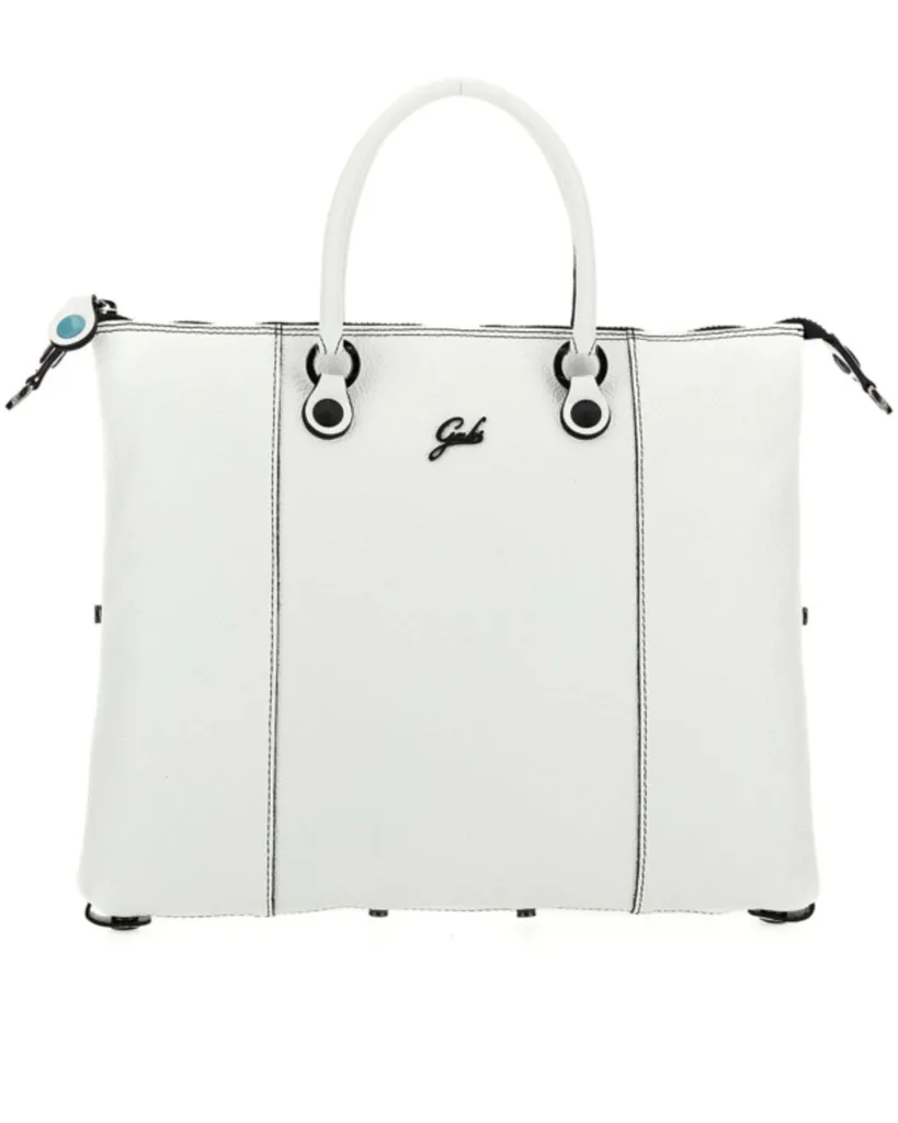 Gabs G3 Plus M Ruga Sac à Main Transformable Noir et Blanc en Cuir