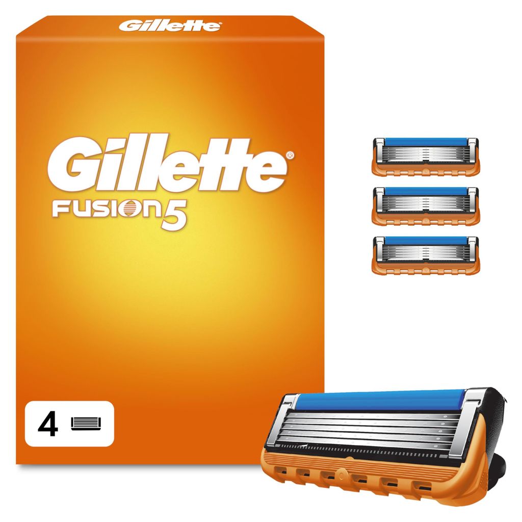 Gillette FUSION 5, ostrza do maszynki do golenia, 4 szt., Zdjęcie produktu 
