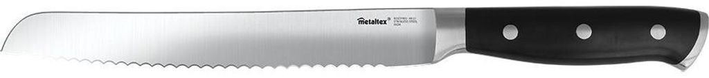Metaltex 255962000 Magnifica Line Brotmesser 34 cm mit genietetem Griff