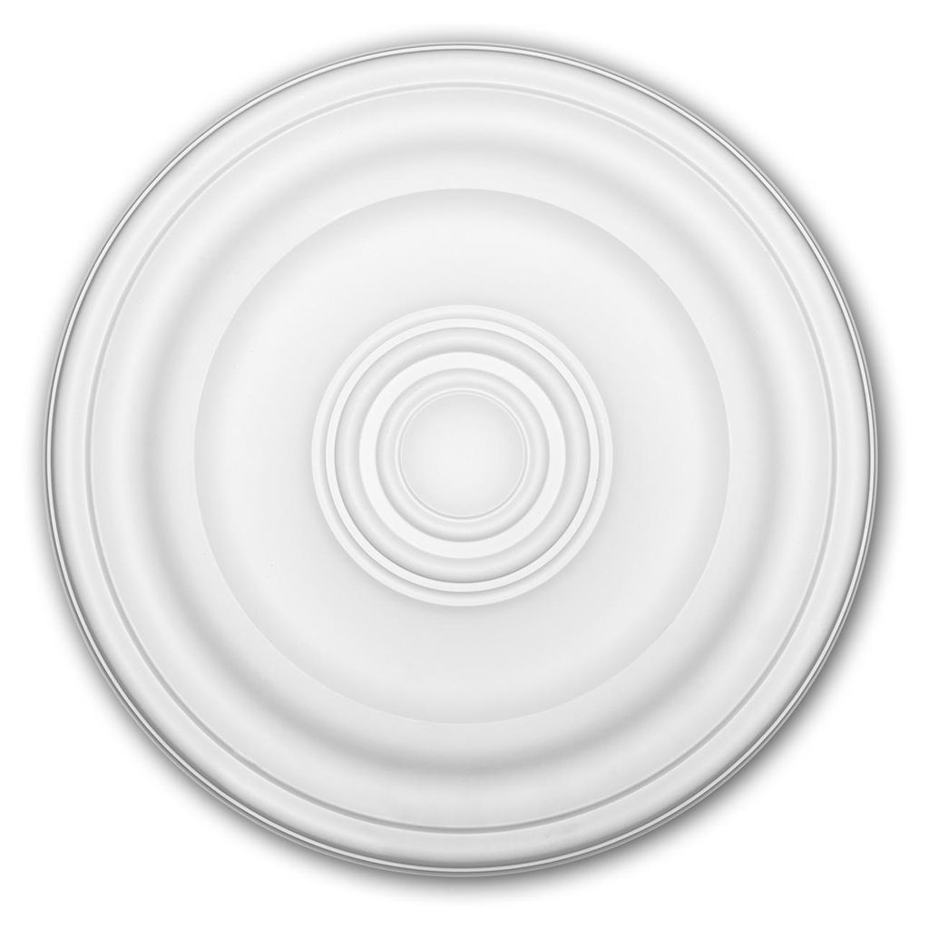 PROFHOME 156050 Rosette aus Polyurethan Deckenrosette Produktbild 