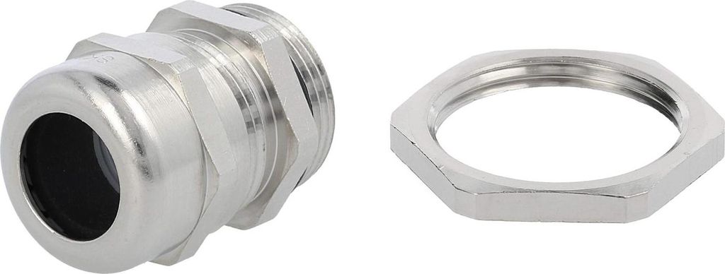 LAPP Verschraubung mit Gegenmutter PG16x1,41 Messing (CuZn) vernickelt Gewindelänge 6,5mm - 1 Stück