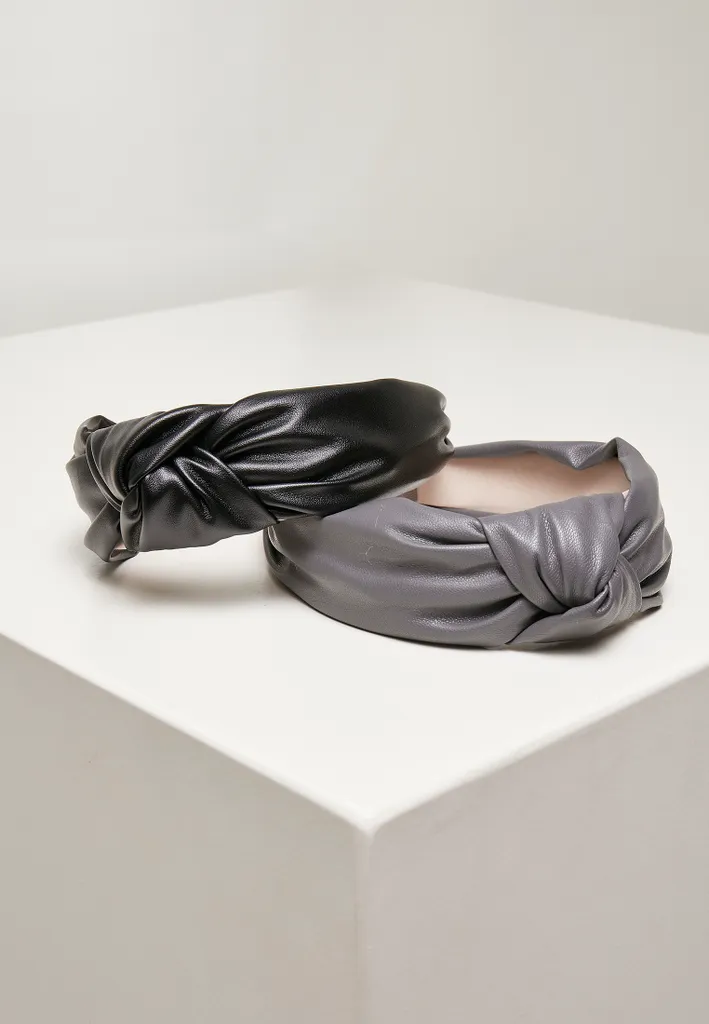 Trend Alert: Urban Classics Alice Band Nodo 2-Pack Nero e Grigio