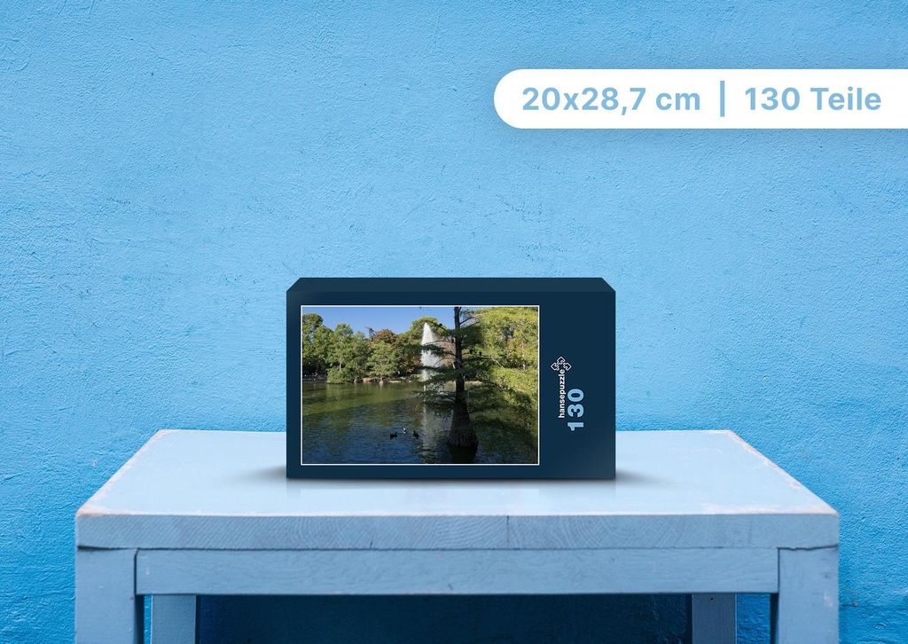 hansepuzzle 106220 - Garten Puzzle, 130 Teile, Natur, 28,7 x 20,0cm mit hochwertiger Aufbewahrung, Kartonbox und wiederverschließbarem Beutel