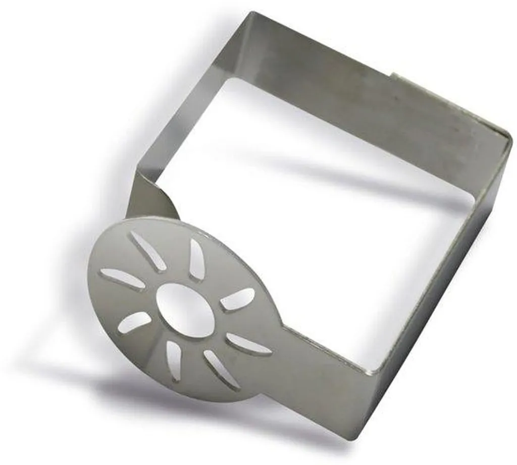 Pince de table en métal soleil à coller, lot de 4 résistantes