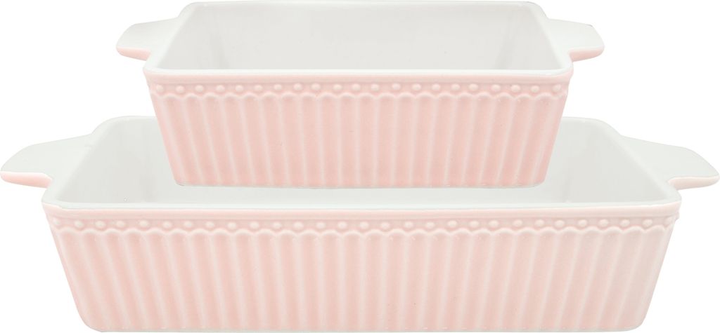 Greengate Alice Auflaufform pale pink klein Set2 Produktbild 