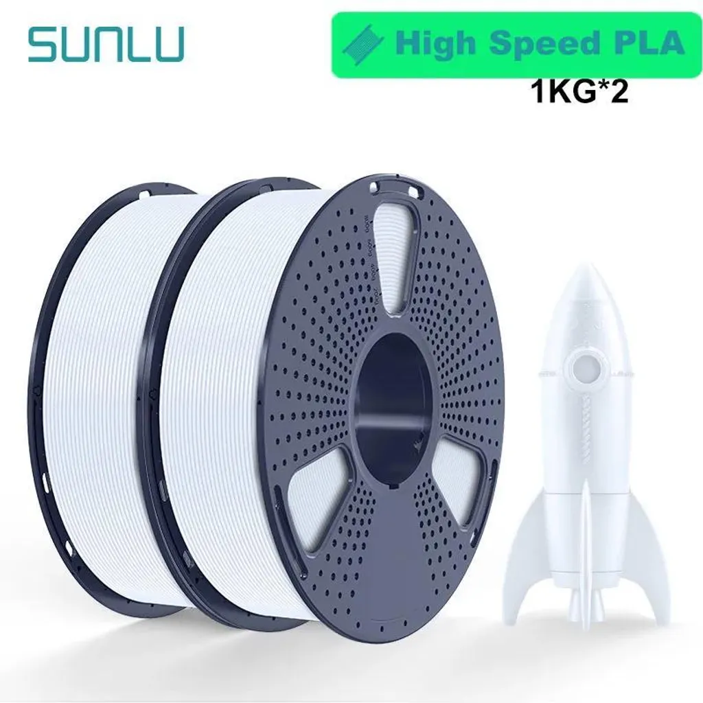 Filament HS-PLA blanc anti-filamentation haute fluidité pour impression - 2
