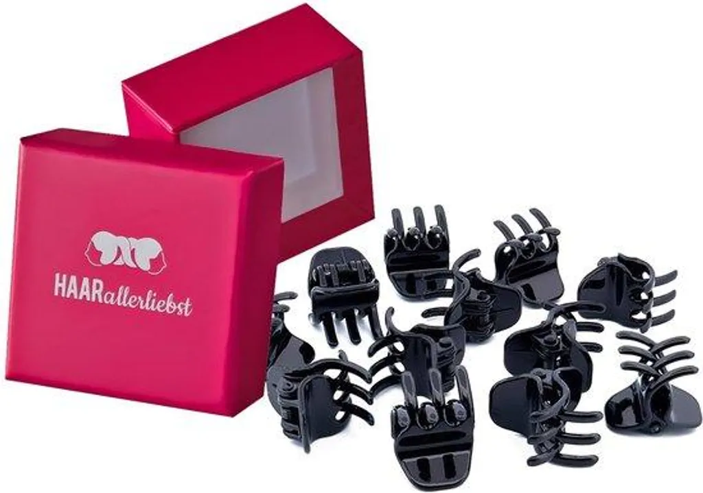 Anti-glisse barrettes cheveux noires lot de 12 pour un maintien parfait