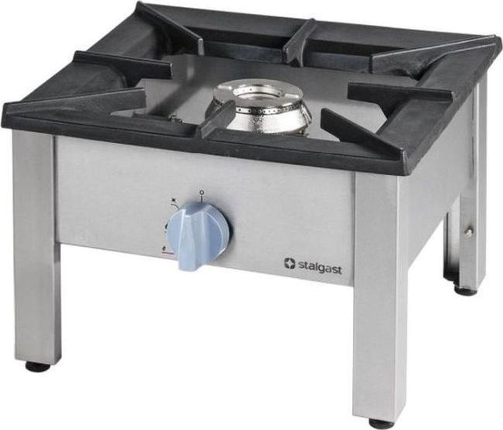 Gas-Hockerkocher Top Power 14kW, mit Gusseisen-Topfauflage, G20, 565x635x394 mm