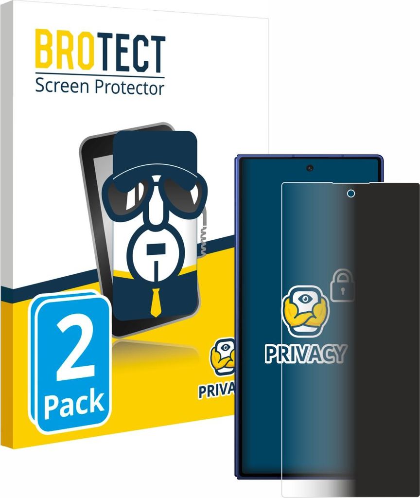2x BROTECT Sichtschutzfolie für Samsung Galaxy Z Fold 7 Anti-Spy Privacy Sichtschutz Blickschutz Folie Blaulicht-Schutz