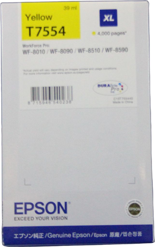 EPSON T7554XL  gelb Druckerpatrone Produktbild 