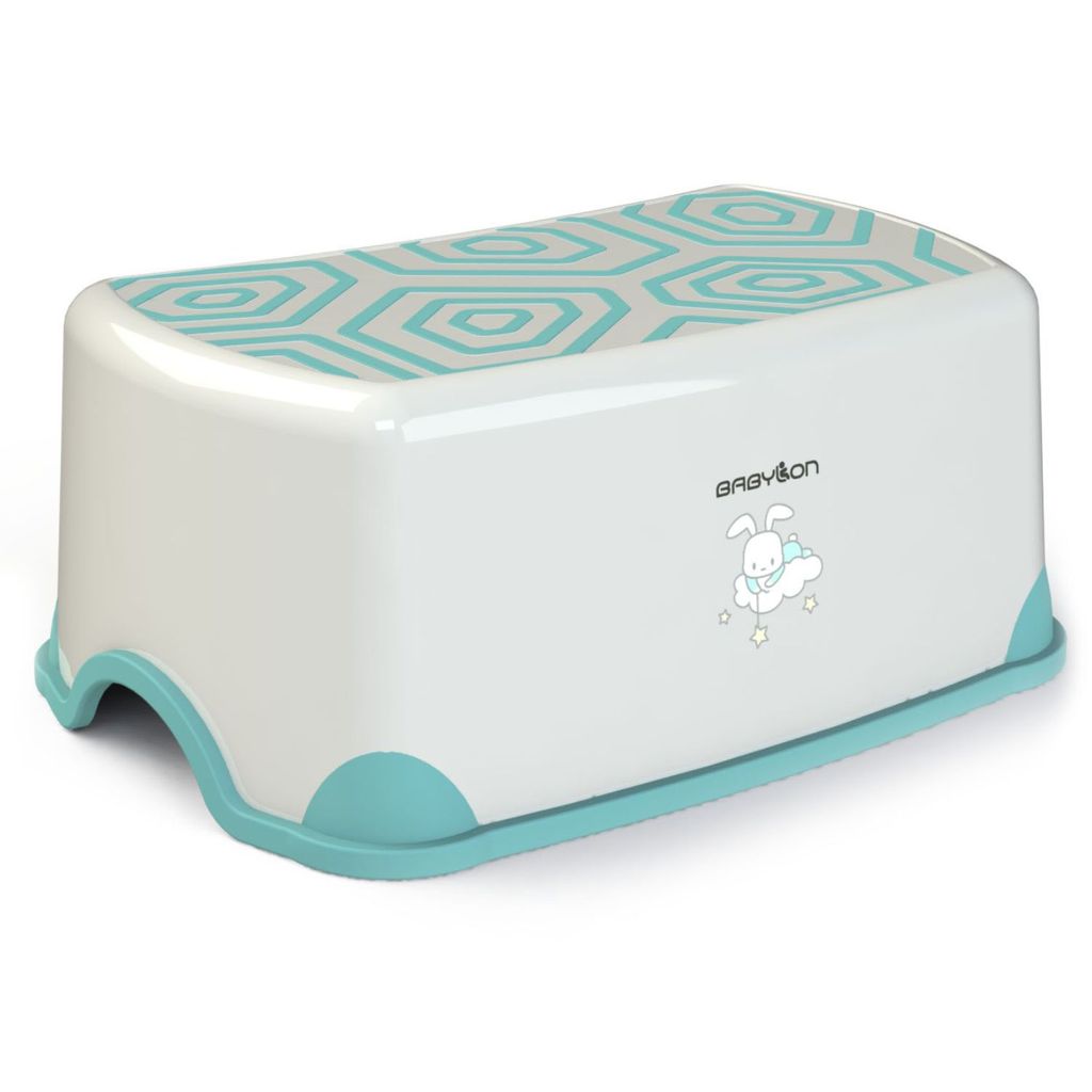 BABYLON Turtle Toilettenhocker. Baby Zubehör Tritthocker für Kinder, Weiss