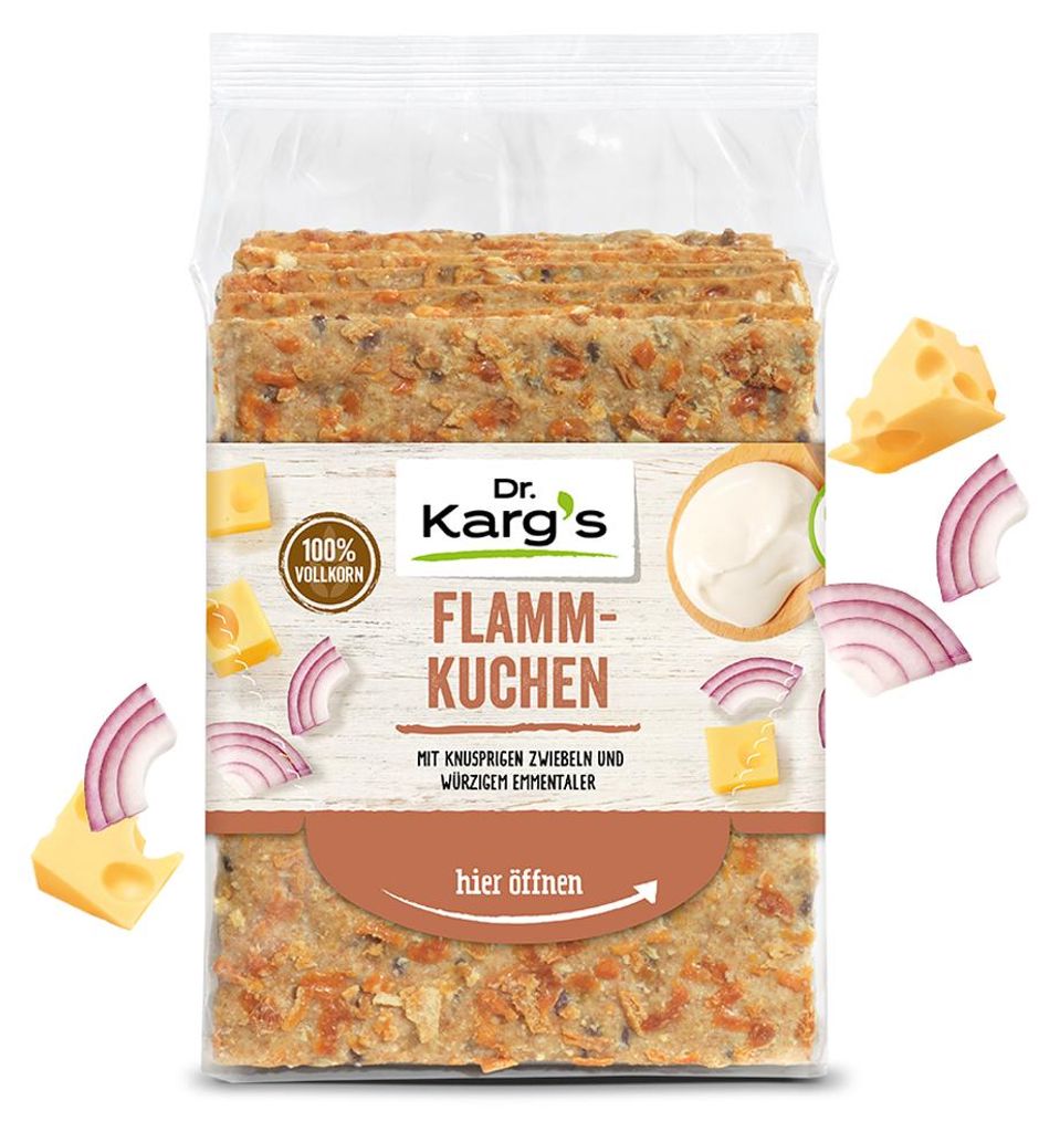 Dr. Kargs Flammkuchen Knäckebrot französisch inspirierte Produktbild 