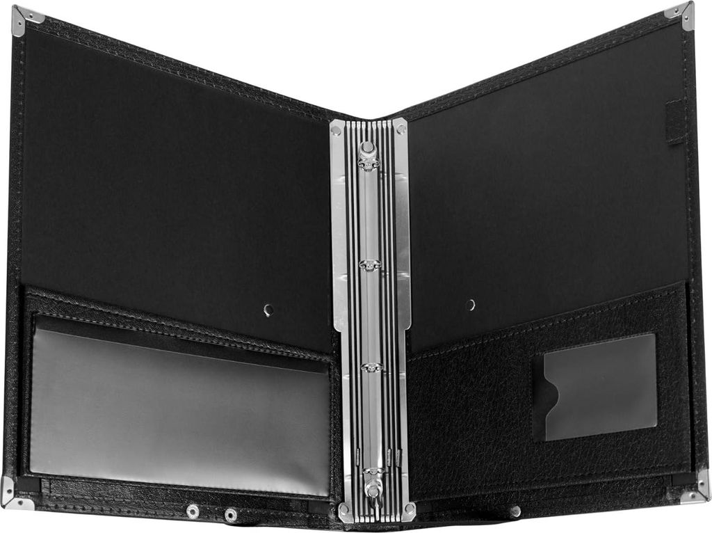 Muzikermappe Deluxe - schwarz - langlebiges Material - geeignet für Notenblätter
