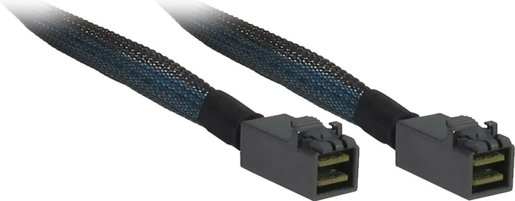 Câble de données SFF 8643 Inter-Tech de 1m avec débits de 12 Gbps