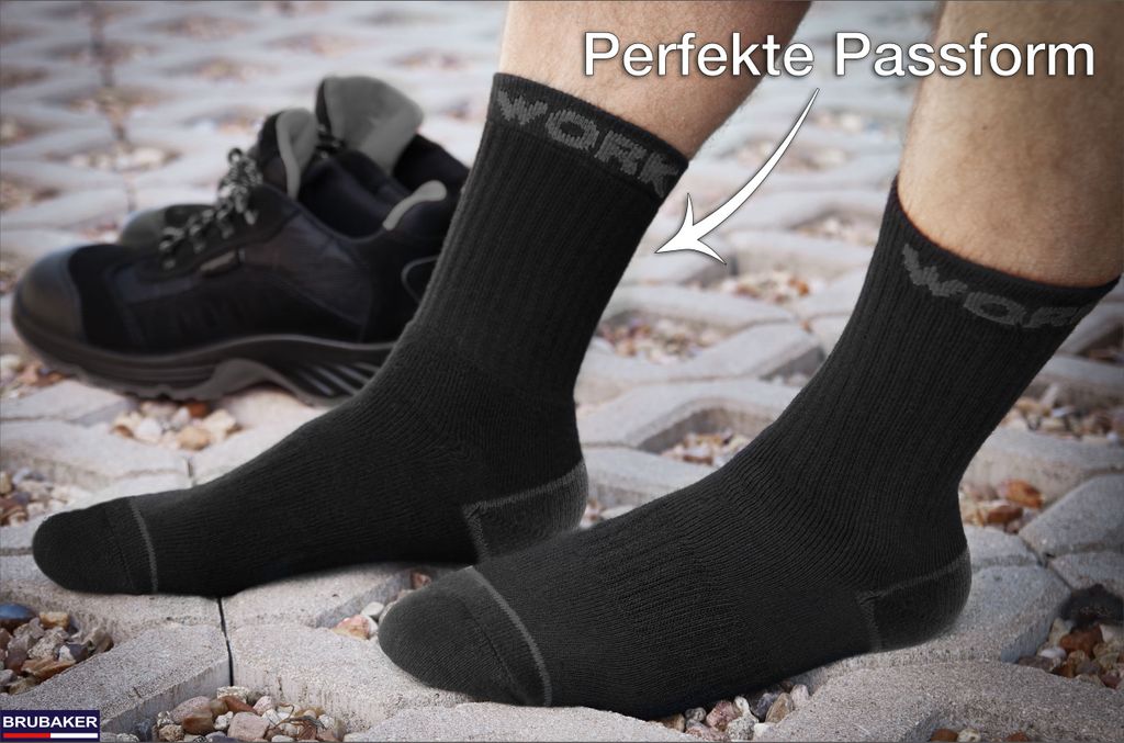 BRUBAKER 10 párov pánskych pracovných ponožiek - Pracovné Obrázok produktu 3