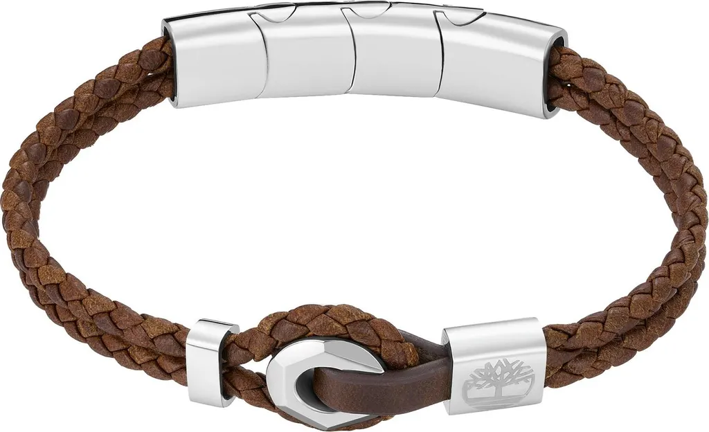 Bracelet Timberland TDAGB0002502 Cuir Marron de Qualité et Fermoir Acier