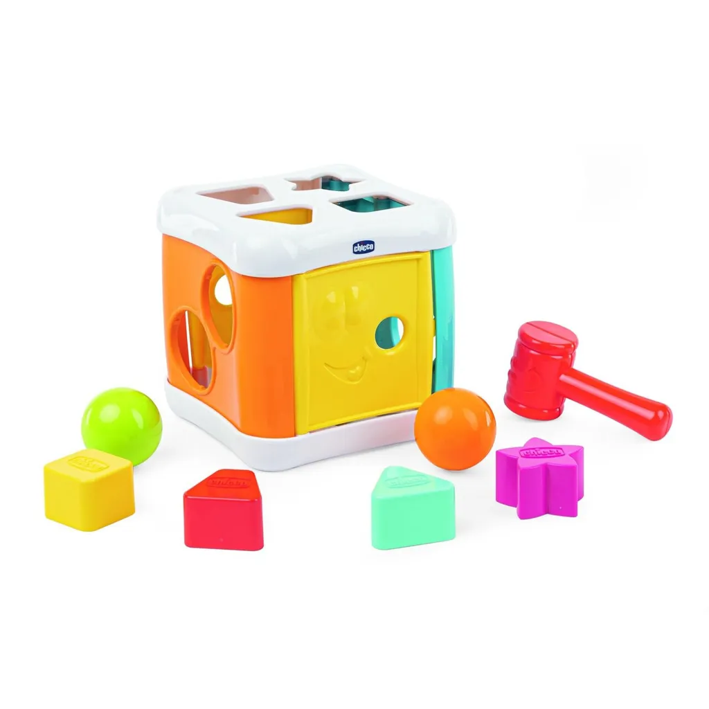 Jouet Éveil Bébé Smart2Play Chicco Cube de Tri Formes Géométriques 2en1 - 3