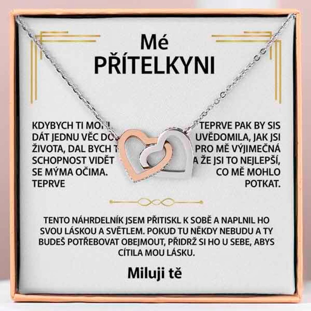 Lovilion Náhrdelník HEARTS s propletenými srdíčky a se Obrázek produktu 
