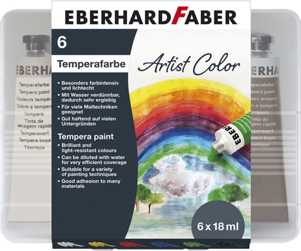 EBERHARD FABER Temperafarbe Artist Color 10er Etui Produktbild 