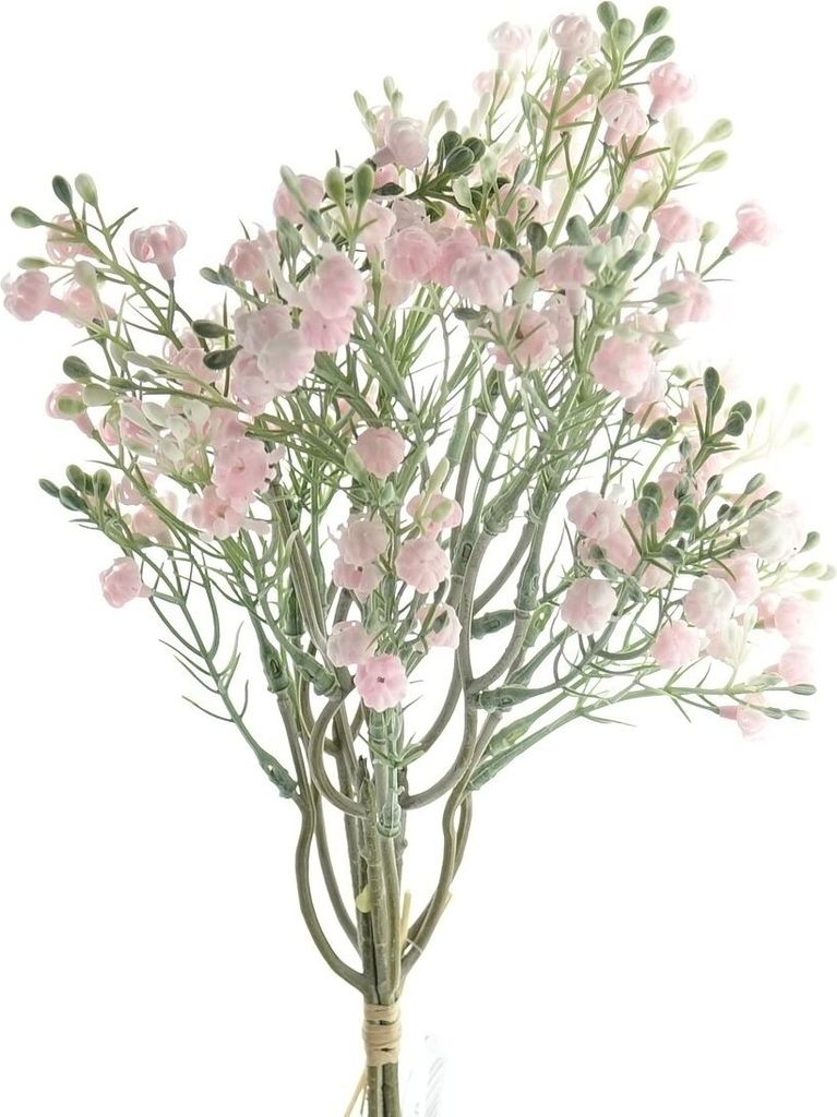 DEKO FLORALE Schleierkraut-Sträußchen Rosa 37 cm aus 5 Stielen - Kunstblumen