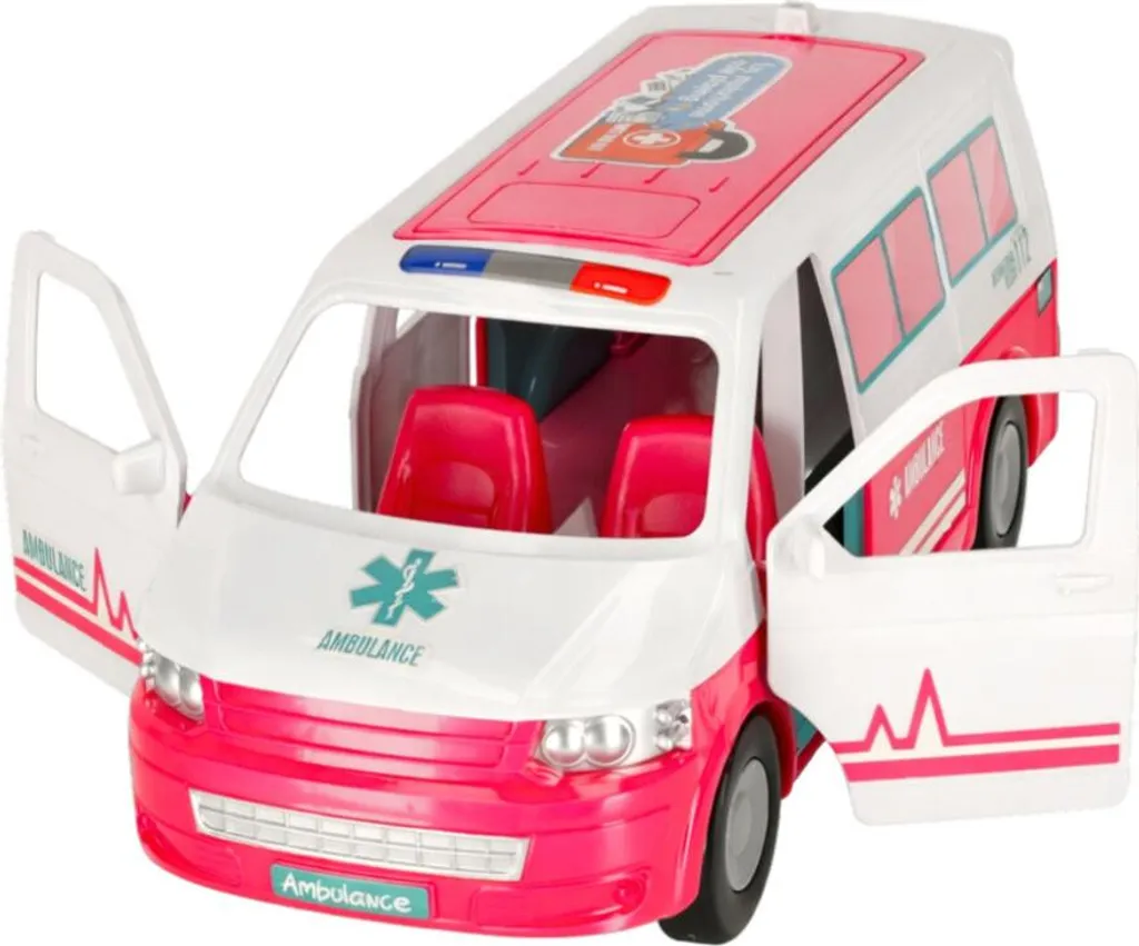 Hôpital Mobile pour Poupée : Kit de Secours avec Ambulance Transformable