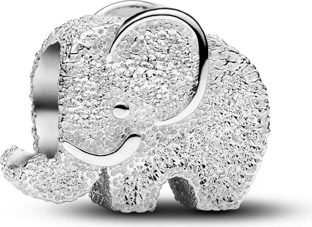 Pandora Mini-Charm Elefant Strukturiert Sterling-Silber Produktbild 