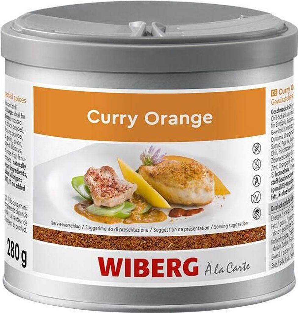 Wiberg-Curry Orange Gewürzzubereitung, mit gerösteten Gewürzen 280g