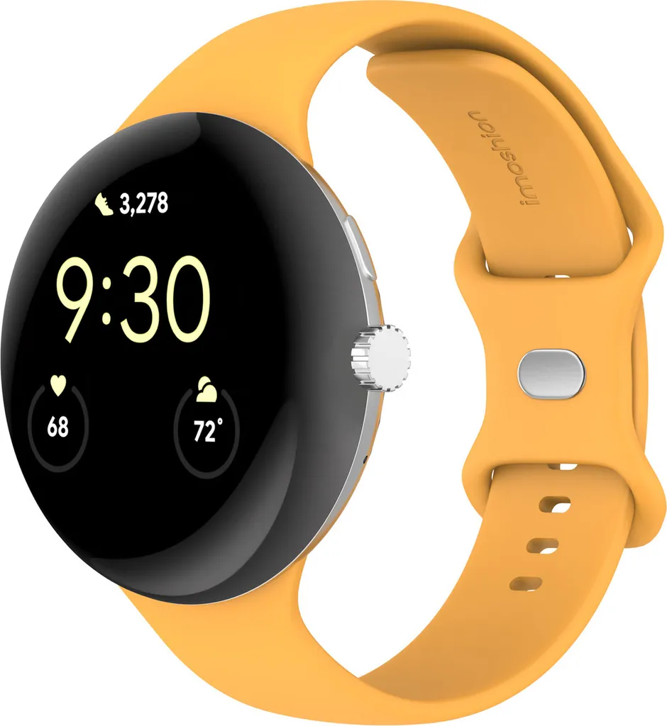 Cinturino Silicone Google Pixel Watch 3 45mm Imoshion - Silver Button