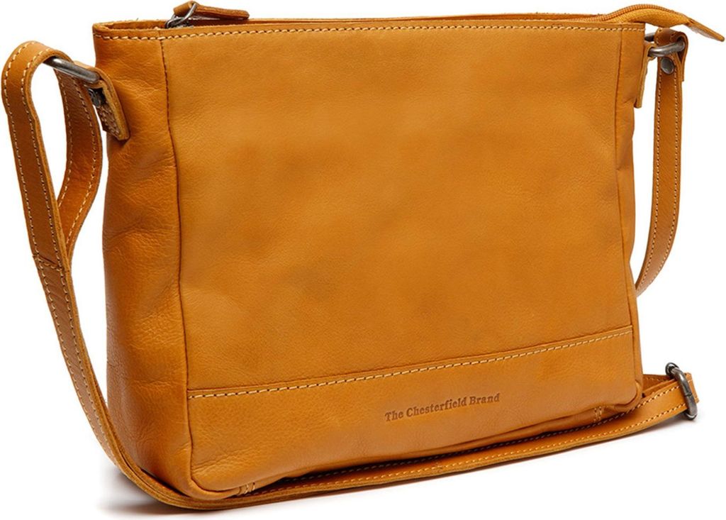 The Chesterfield Brand Leder Umhängetasche Schultertasche Weimar Shoulderbag Ocher Yellow dunkelgelb