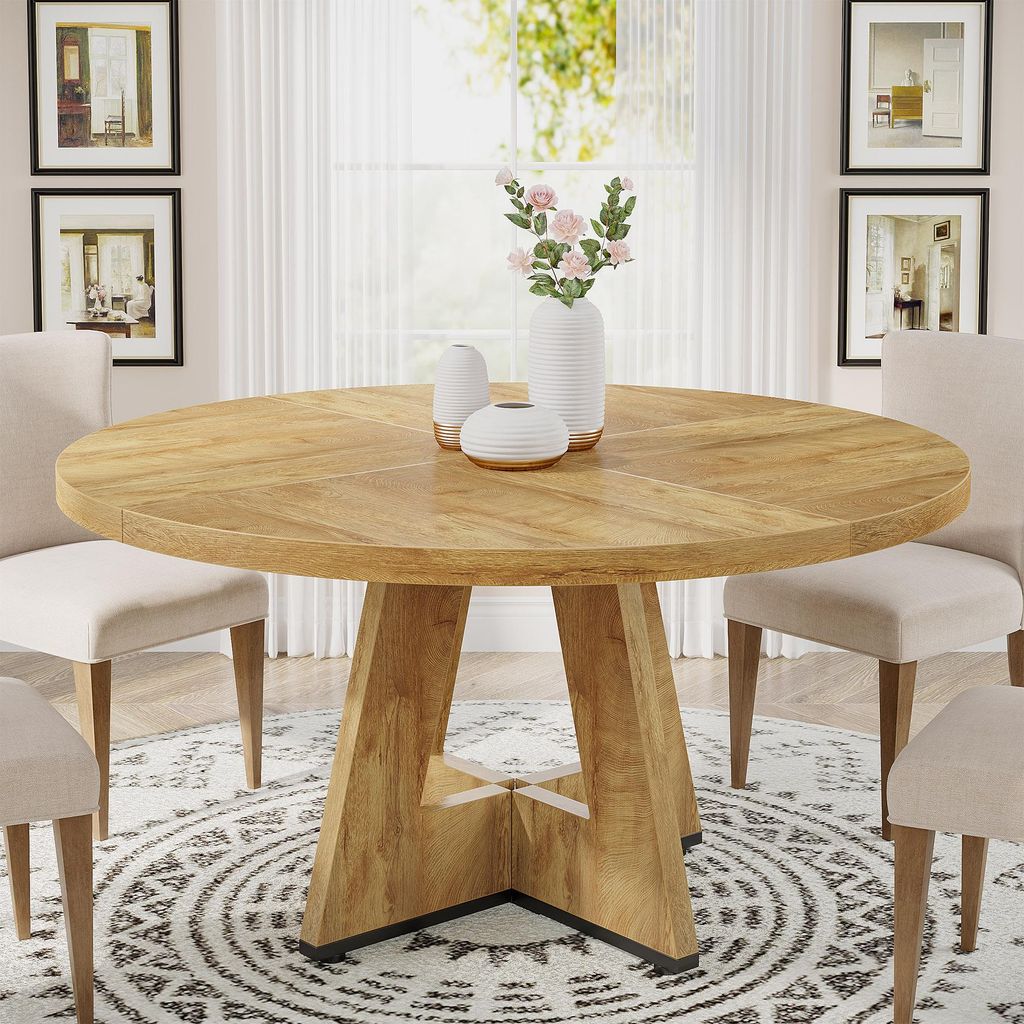 Tribesigns Farmhouse Table à manger, 120 cm Table à manger Image du produit 