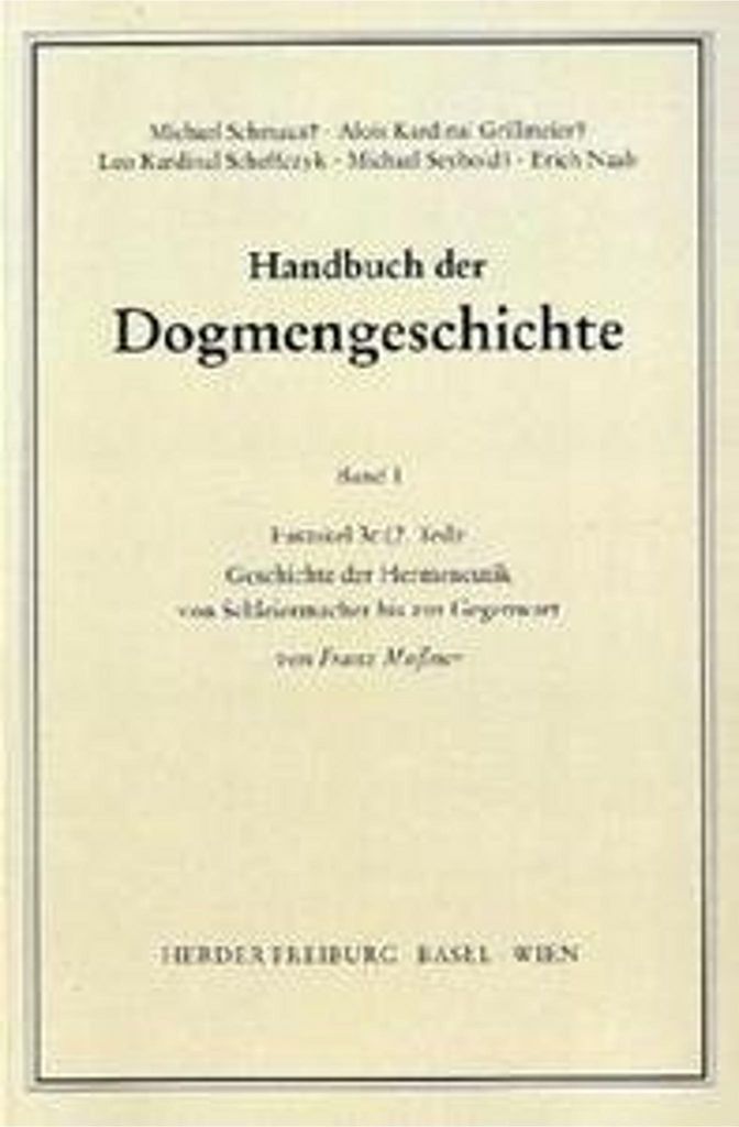 Handb. d. Dogmengesch., I/3c Tl. 2