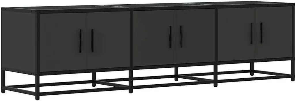 Offerta Mobile TV Nero 150x35x41 cm Legno Metallo - Stock Limitato