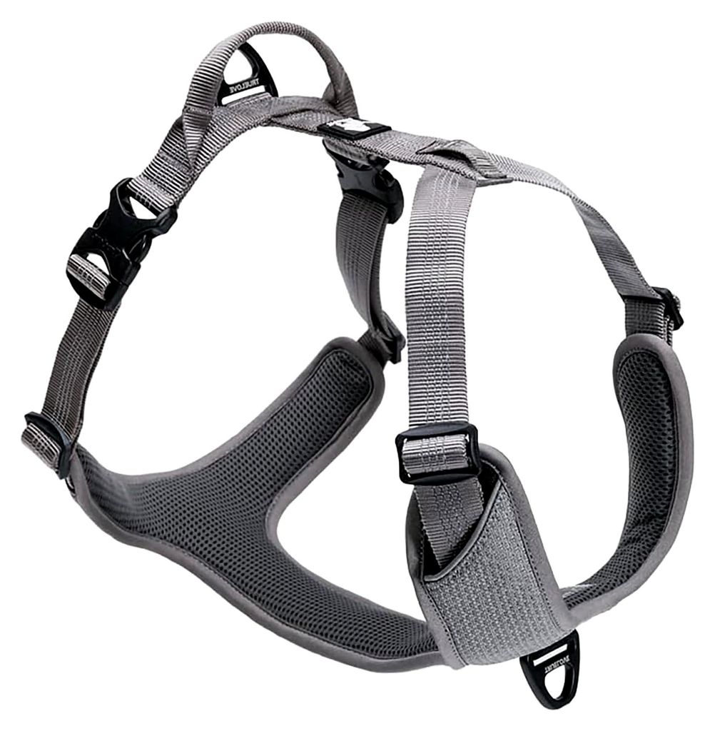 TRUE LOVE Hundegeschirr Outdoor Adventure II, reflektierende Weste mit 2 Leinenbefestigungen, passende Leine und Halsband erhältlich