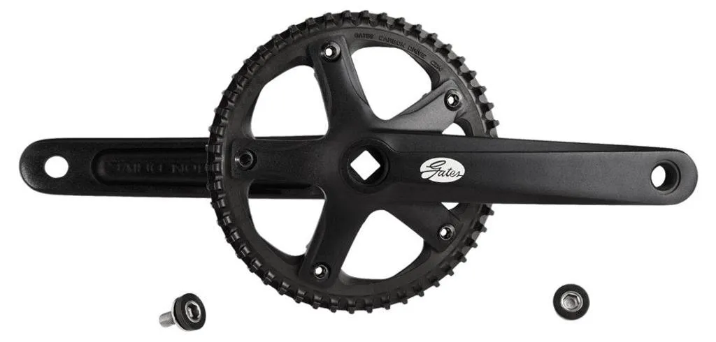 Pédalier de Vélo Urbain Gates CDN S150 50 Dents Manivelles 175mm Noir