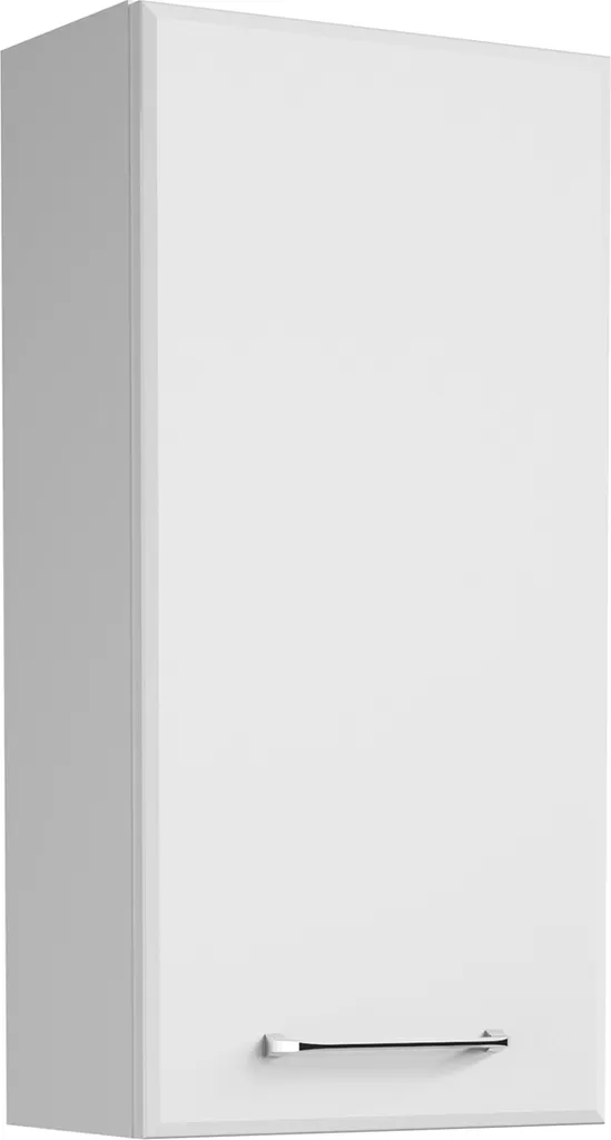 Armoire murale blanche brillante Carrie avec porte en verre 35x70x20 cm