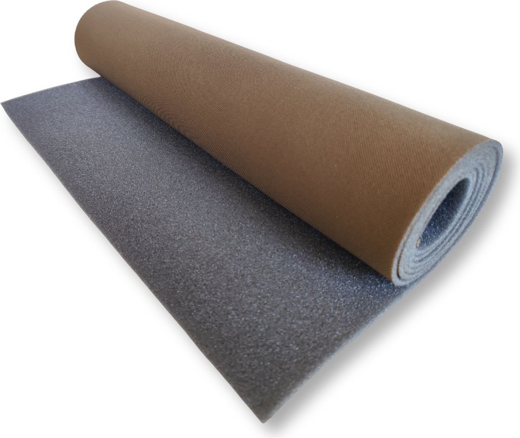 TAPHICEROS Dachhimmel Stoff, Meterware Innenraumverkleidung Reparatur Autohimmelstoff, Braun, 400 x 180 cm