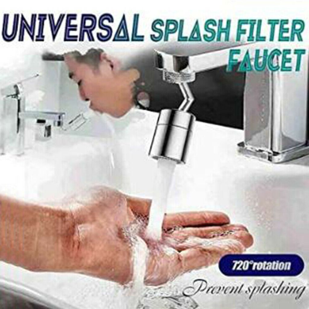 Universal Spritzfilter Wasserhahn Filter 360° Drehbar Wasserauslauf Wasserhahn 