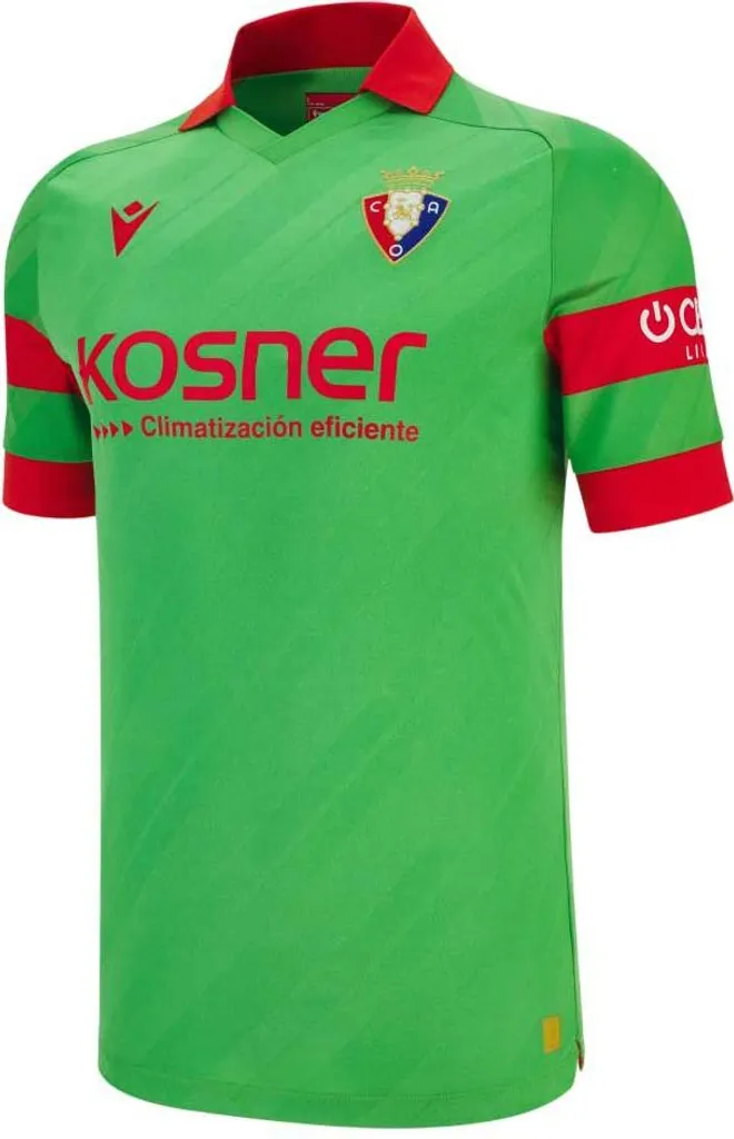 T-shirt de Football Junior CA Osasuna Macron Vert 2025-2026 Enfant 8 Ans