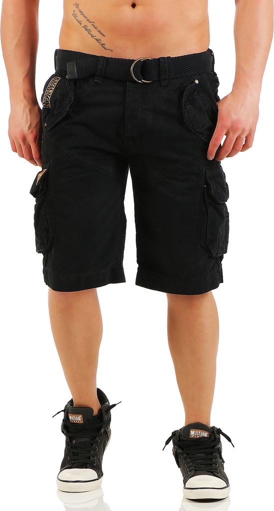 Geographical Norway POLISH Bermuda Cargo BLACK - S Produktbild 