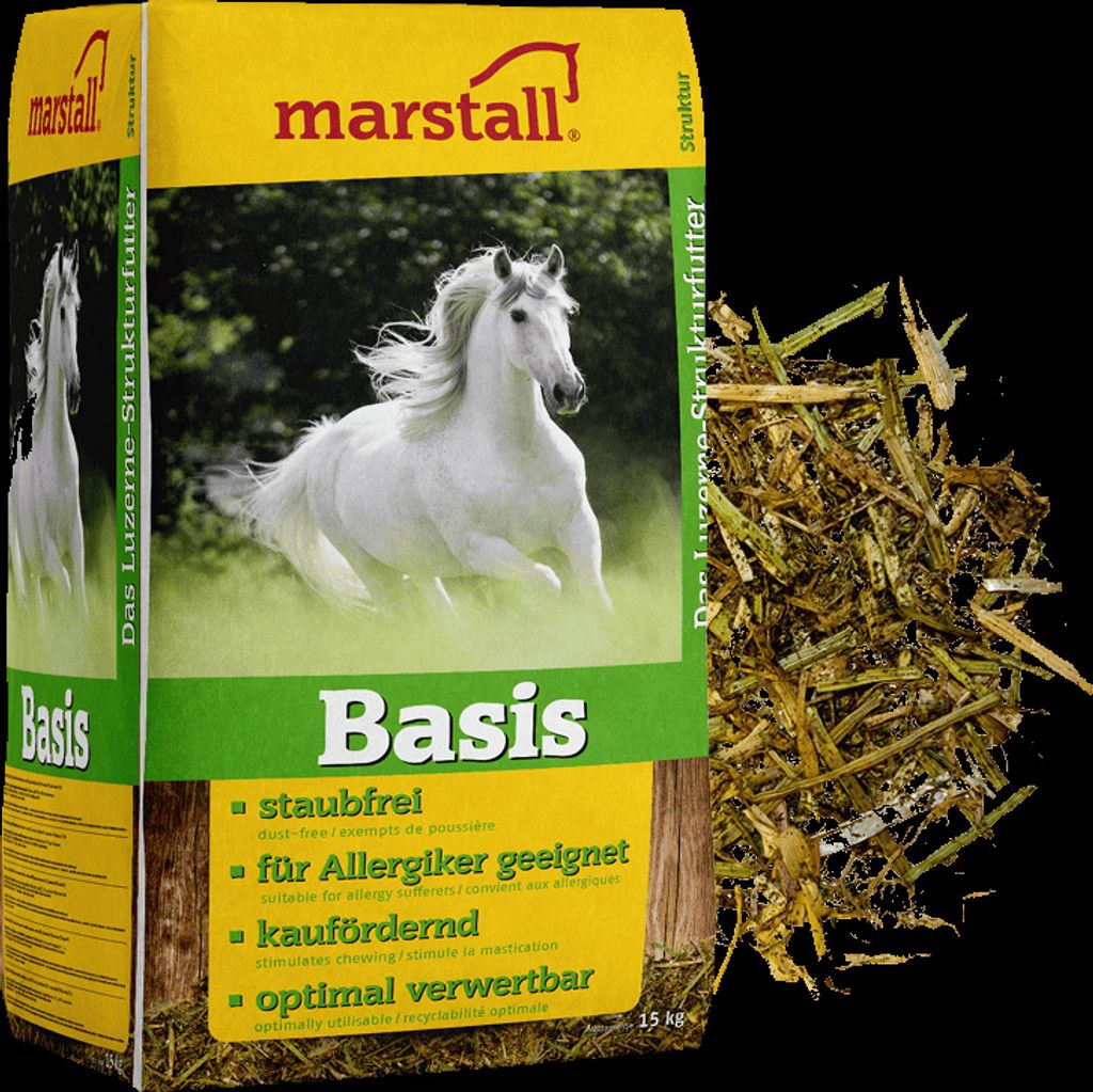 Marstall Basis 15 kg (Luzerne-Strukturfutter) Produktbild 