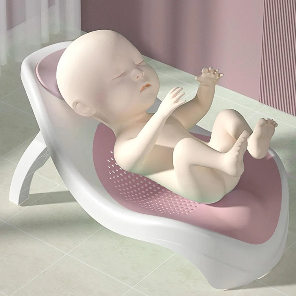 Support de douche bébé antidérapant et pliable à séchage ultra rapide