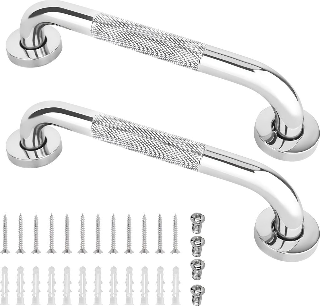 2X Gerader Badezimmergriff, Badewannenhandlauf Aus Edelstahl