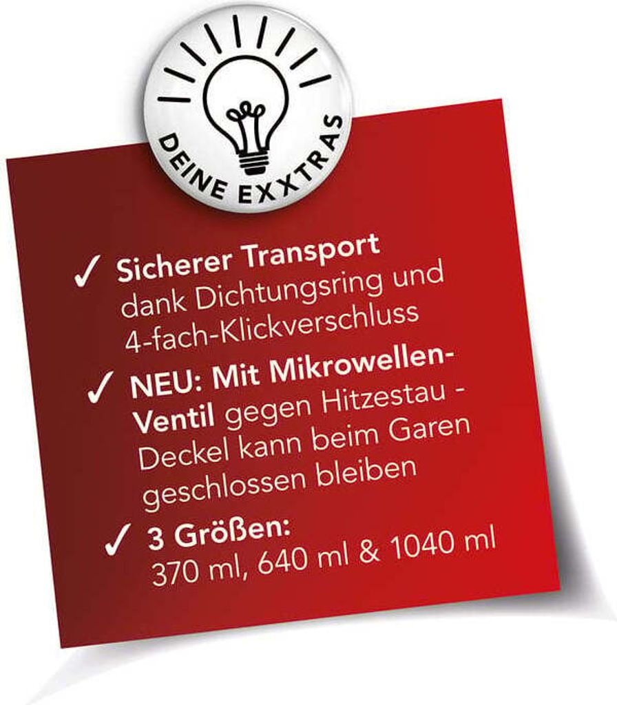 MAXXMEE Glas-Frischhaltedosen klick-it 6 TLG. Produktbild 6