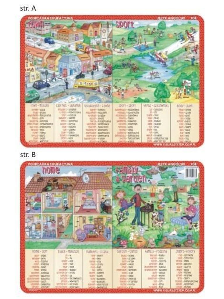 Untersetzer Art.-Nr. 038 – Stadt, Sport, Zuhause, Familie – Produktbild 