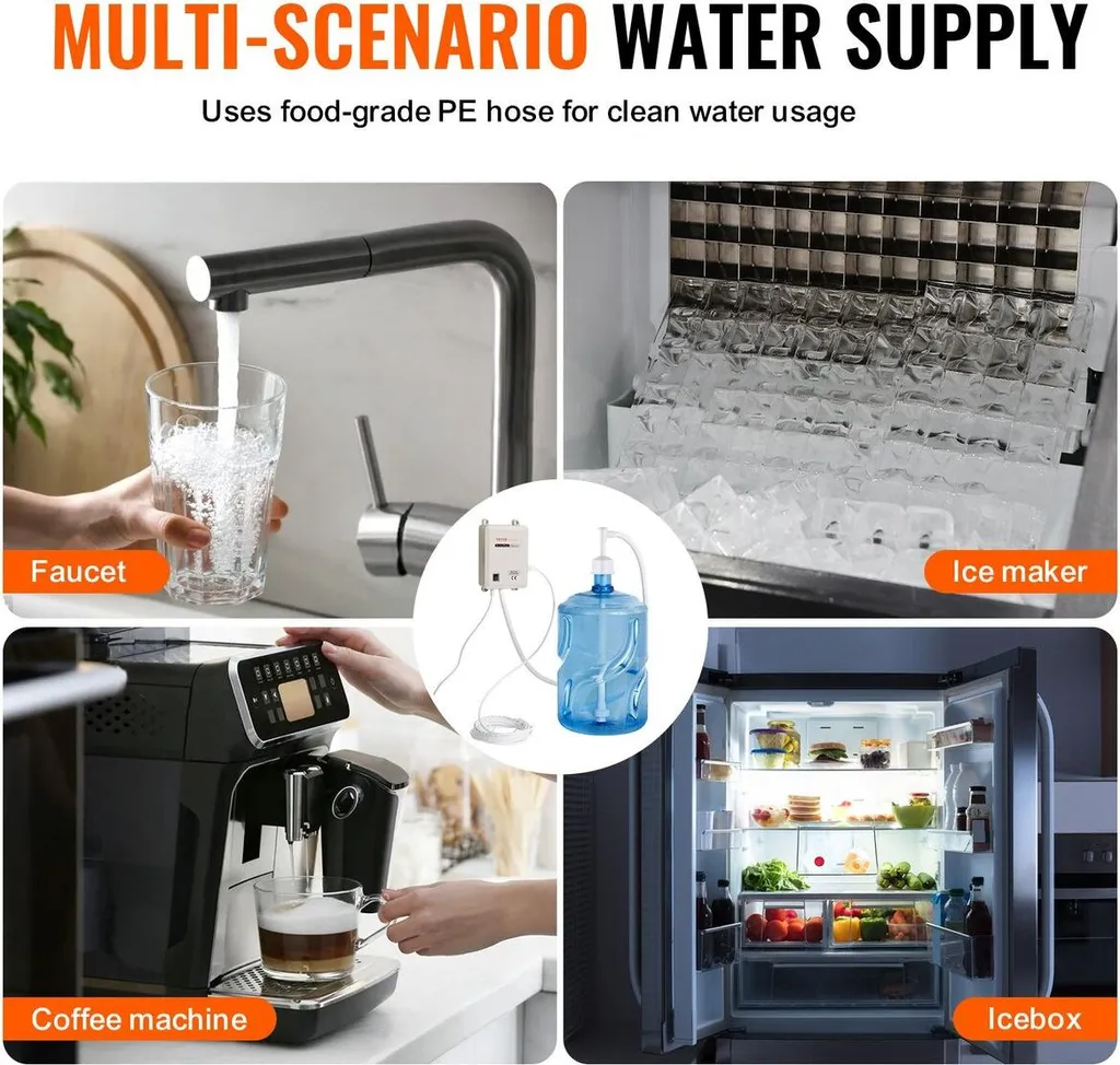 Système de pompage pour distributeur d'eau et machine à café 40 psi